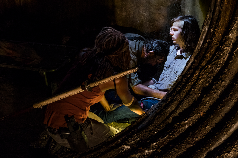 Michonne (Danai Gurira) and Rick (Andrew Lincoln) make things awkward.